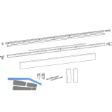 HAUTAU ATRIUM HKS 200Z/160S/SP Schienen-Set, FFB 1051-1250 mm, wei�