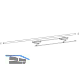 HAUTAU ATRIUM HKS 160 S Gleitscheren-Set, Halteschiene, wei�, FFB 901-1250 mm