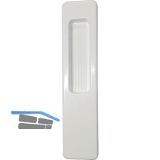 HAUTAU ATRIUM HS Griffmuschel au�en, Aluminium wei� RAL 9016