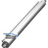 HAUTAU Spindelantrieb SA 650 A, 24V, Hub 300 mm, Aluminium silber eloxiert