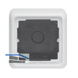 HAUTAU Aufputzgeh�use 1-fach zu L�ftertaster/Wippschalter/Schl�sseltaster, wei�