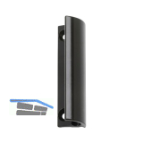 HAPS Balkont�rgriff L�nge 65mm, Aluminium dunkelbraun RAL 8077