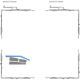 HAUTAU ATRIUM HKS 180/150 Z/E Grundkarton Eckumlenkung Versatz 9 mm rechts