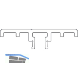 HAUTAU ThermoTop Adapterprofil, L=3500 mm, grau