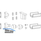 HAUTAU ATRIUM HS Zubeh�r-Beutel 428 f�r REHAU Synego, Schema C, grau