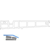 HAUTAU ThermoTop Aufbauprofil 4 TS 78-87 mm, L=3500 mm, Kunststoff grau