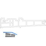 HAUTAU ThermoTop Aufbauprofil 6, REHAU Synego, L=3500 mm, Kunststoff grau