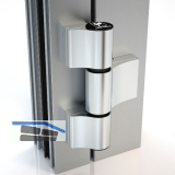 HAHN T�rband 4 AT, 3-teilig 20/86/58 mit Ankerschraube, silber eloxiert