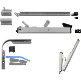 HAUTAU FL190 �ffnerschere mit Universal-Fl�gelbock Ausf�hrung E silber