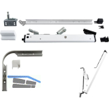 HAUTAU FL190 �ffnerschere mit Aufschraub-Fl�gelbock Euronut Ausf�hrung E weiss