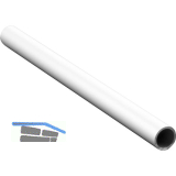 HAUTAU FL190 Kurbelstangenrohr L=1000 mm Aluminium wei� RAL 9016