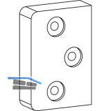 HAUTAU Unterf�tterung Fl�gelbock SBS Comfort Drive grau RAL 7035