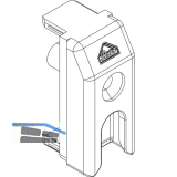 ROTO NT/NX Schlie�st�ck Stulp Mittelpartie gegen�berliegende Beschlagsnut Zink
