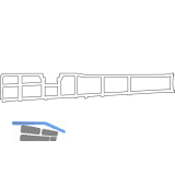 HAUTAU ThermoTop Aufbauprofil 2 TS 88-92 mm, L=3500 mm, Kunststoff grau