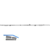 ROTO Patio Alversa SH-Mittelverschluss waagrecht oben/unten L=1190 mm 1V