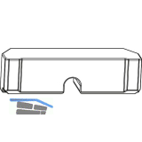 MACO HS Dichtungsst�ck f�r Laufschiene unten flach Holzschwelle, schwarz