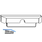 MACO Fiber-Therm Dichtungsst�ck f�r Laufschiene flach, silber (454857)