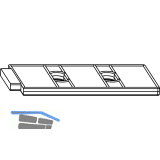MACO Fiber-Therm Aufsatzdichtung f. Dichtungsplatte, 42mm, Holz,schwarz (455153)