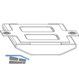 MACO HS Dichtungsbr�cke f�r F�hrungsschiene universal nieder L=93 mm