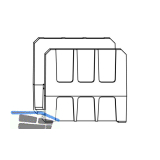 MACO HS Nutabst�tzung f�r 300 kg, silber (359802)