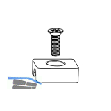 MACO HS Verriegelungsblock 300/400 kg, silber (103060)