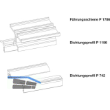GU HS F�hrungsschienen-Set oben P1786 L=4900 mm silber eloxiert
