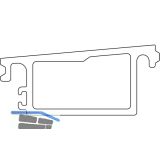 MACO Fiber-Therm Grundk�rper Verbreiterung 88 mm, L=6500 mm, silber (466674)