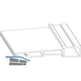 MACO Fiber-Therm Bodenschwelle Grundk�rper 240, L=6500 mm, silber (466913)