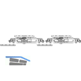 MACO HS Grundkarton Zusatzlaufwagen 400 kg, silber (103071)