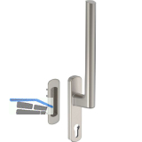 MACO HS Griffgarnitur 12, PZ innen, TS 69-78 mm, Alu titan eloxiert (103645)