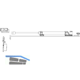 MACO HS Zubeh�r Komfort f�r F�hrungsschiene oben fl�chenb�ndig, silber (104784)