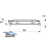 MACO Fiber-Therm Aufnahme f�r Trittschwelle, silber (368967)