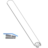 MACO HS Streifdichtung f�r Dichtungsschiene PVC, L=50 Meter, grau (466918)