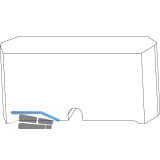 MACO Fiber-Therm Dichtungsst�ck f�r Laufschiene flach Schema C, schwarz (473390)