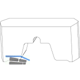 MACO Fiber-Therm Dichtungsst�ck f�r Laufschiene hoch Schema C, schwarz (473391)