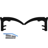 MACO HS Dichtung TC2023 oben, 15 m (7,5x2), Silikon schwarz (478136)