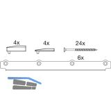 MACO HS Zubeh�r RC2 f�r Dichtungsschiene PVC, f�r Holz, schwarz (105383)