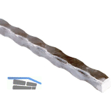 ARTEFERRO Langmaterial, Profil, 12 x 12 x 3000 mm, Schmiedeeisen geh�mmert