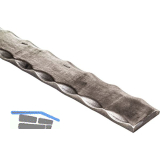 ARTEFERRO Handlauf seitlich geh�mmert, 50 x 8 x 3000 mm, Schmiedeeisen