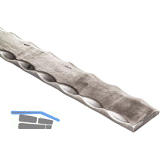 ARTEFERRO Untergurt 20 x 8 x 3000 mm, Schmiedeeisen geh�mmert