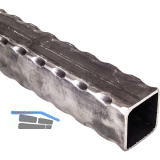 ARTEFERRO Rohr 40 x 40 x 2,5, L�nge 3000 mm, Schmiedeeisen geh�mmert