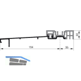 GU Timberstep 164 Grundk�rper Bodenschwelle L=6700 mm silber