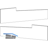 GU Thermostep 204 Seitendeckel-Set f�r Bodenschwelle silber