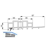GU Thermostep 204 Aufsatzschiene 19/67 P2101, TS 56-110 mm, L=3300 mm