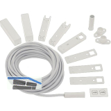 Einbaut�rkontakt B5469 Anschlussleitung 5m, inkl. Aufbaugeh�use, Kunststoff wei�