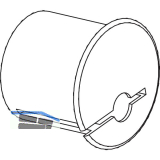 GU HS Exzenterstopfen f�r Magnetschalter zu Verschluss�berwachung � 15 mm wei�