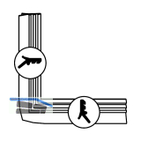GU HS Dichtungsviertelrahmen P743, Ma�e 3500 x 3500 mm, grau