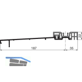 GU Timberstep 204 Grundk�rper Bodenschwelle L=6700 mm silber