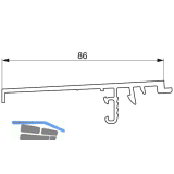 GU Thermostep 164 Wetterprofil 175 P1676 Fl�gelabstand 28 mm L=6700 mm silber