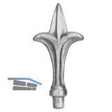 ARTEFERRO Spitze H�he 125 mm, Base D, Firenze, Schmiedeeisen